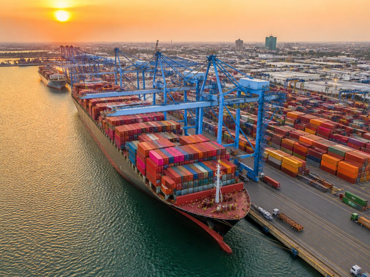 Vessel loading at the terminal